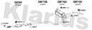 Klarius GM715B - Centre Pipe  - Fits Opel Astra 1.7