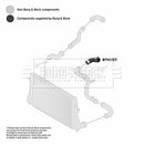 Borg & Beck Turbo Hose  - BTH1157 fits VAG A3,Altea,XL,Caddy,Golf 03-
