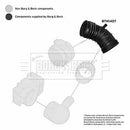 Borg & Beck Air Flow Meter Hose  - BTH1407 fits BMW 3 Series E46