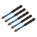 Draper Expert Ph2x75mm Impact S/D Bit 5PK - 05676