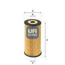 UFI Oil Filter - Ch11163Eco - 25.170.00