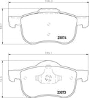 Mintex Brake Pad Set fits -Volvo MDB1944 (also fits other vehicles)