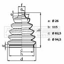 First Line Cv Joint Boot Kit  - FCB6435 fits Mercedes S Class (W222)