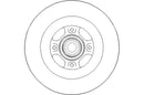 Disctech Brake Disc (Single) - Fits Renault - ABD2131 - Rear Axle