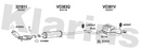 Klarius VO383Q - Box With Centre Pipe  - Fits Volvo S60 2.0T