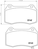 Mintex Brake Pad Set fits -Honda Nissan MDB2341 (also fits other vehicles)