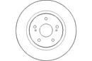 Disctech Brake Disc (Single) - Fits Suzuki, Toyota - ABD2138 - Front Axle