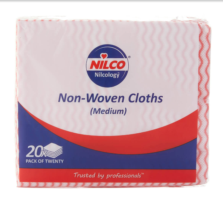 Nilco Non-Woven Cloths Medium Red - 20 Pack - TETNCA002
