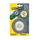 Flexovit Wire Brush - Flat Type - Crimped - 4in./100mm - 63642556883