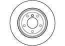 Disctech Brake Disc (Single) - Fits Bmw, Mitsubishi - ABD2697 - Rear Axle
