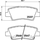Mintex Brake Pad Set fits -Hyundai Kia Ssangyong MDB3306 (also fits other vehicles)