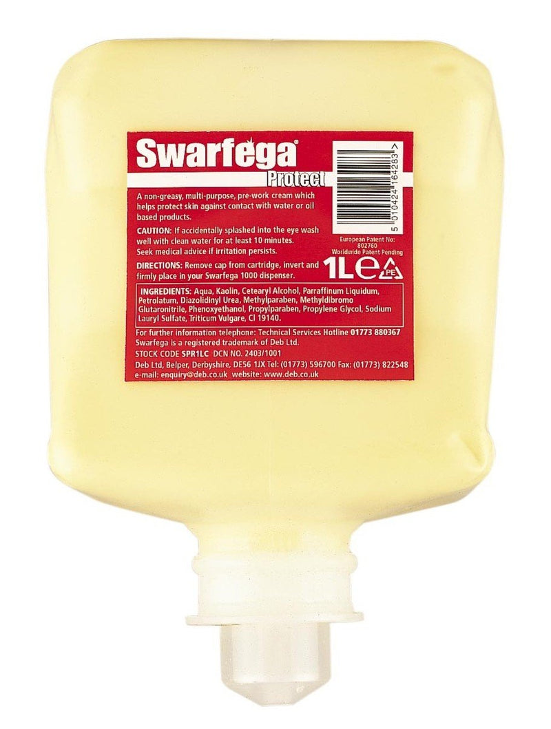 Swarfega Protect Pre-work Cream - 1ltr Cartridge - SPR1LC