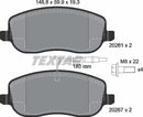 Citroën Fiat Lancia Peugeot, Brake Pad Set - Textar 2026101