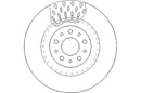 Disctech Brake Disc (Single) - Fits Audi, Fiat - ABD3124 - Front Axle