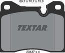 Textar Brake Pad Set - 2043703