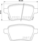 Mintex Brake Pad Set fits -Opel Vauxhall MDB3820 (also fits other vehicles)