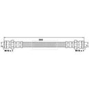 Borg & Beck Brake Hose  - BBH6257 fits Peugeot 204, 205, 304