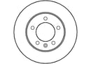 Disctech Brake Disc (Single) - Fits Nissan, Vw - ABD2055 - Rear Axle