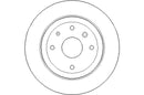 Disctech Brake Disc (Single) - Fits Chevrolet, Chrysler - ABD3059 - Rear Axle