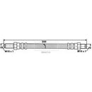 Borg & Beck Brake Hose  - BBH6534 fits Rover Metro, 100 series 80-