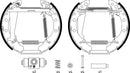 Mintex Brake Shoe Kits fits -Audi Seat Skoda VW MSP252 (also fits other vehicles)
