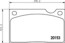 Mintex Brake Pad Set fits -Volvo MGB576 (also fits other vehicles)