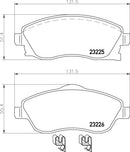 Mintex Brake Pad Set fits -Opel Vauxhall MDB2073 (also fits other vehicles)