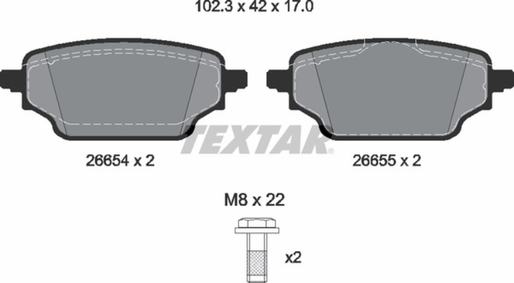 MERCEDES-BENZ; NISSAN; RENAULT, Brake Pad Set - Textar 2147601
