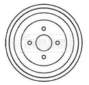 Borg & Beck Brake Drum (Single) - BBR7004 fits BMW 316-320i 75-84