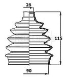 Borg & Beck Cv Joint Boot Kit  - BCB6149 fits Chevrolet Captiva, Epica