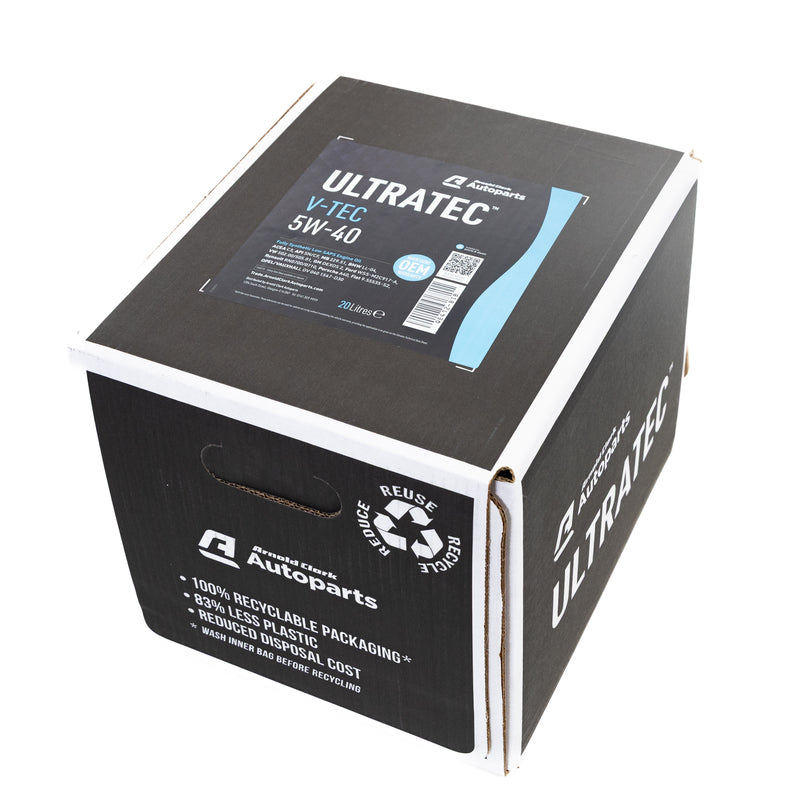 Ultratec V-TEC 5W40 C3 LSX - Bag in Box 20 Litre Engine Oil