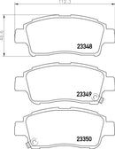 Mintex Brake Pad Set fits -Toyota MDB2006 (also fits other vehicles)