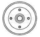 Borg & Beck Brake Drum  - BBR7051