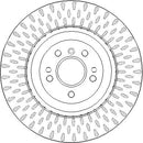 Disctech Brake Disc (Single) - Fits Mercedes-benz - ABD3971 - Front Axle
