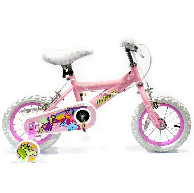Kids Concept Unicorn 12" Inch Bike in Pink