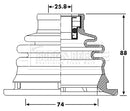 Borg & Beck Drive Shaft Bellow - BCB6209