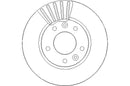 Disctech Brake Disc (Single) - Fits Audi, Kia - ABD3014 - Front Axle