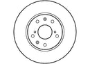 Disctech Brake Disc (Single) - Fits Fiat, Honda - ABD2289 - Front Axle