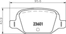 Mintex Brake Pad Set fits -Abarth Citroën Fiat MDB2042 (also fits other vehicles)