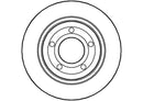 Disctech Brake Disc (Single) - Fits Audi, Mazda - ABD2885 - Rear Axle