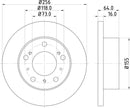 Mintex Brake Discs fits -Alfa Romeo Citroën Fiat Peugeot Talbot S279:5 MDC333 (also fits other vehicles)