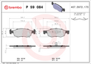 Brembo Brake Pad Set - P59084