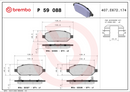 Brembo Brake Pad Set - P59088