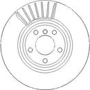Disctech Brake Disc (Single) - Fits Abarth, Bmw - ABD3374 - Rear Axle