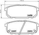 Mintex Brake Pad Set fits -Kia MDB2590 (also fits other vehicles)
