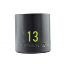 Carlyle Hand Tools 1/2in Drive 13mm 6 PT Stubby Impact Socket - CISST1213M
