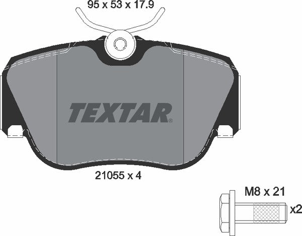 Textar Brake Pad Set - 2105503
