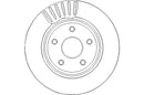 Disctech Brake Disc (Single) - Fits Jeep - ABD3068 - Front Axle