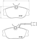 Mintex Brake Pad Set fits -Alfa Romeo Fiat Lancia MDB1391 (also fits other vehicles)