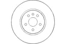 Disctech Brake Disc (Single) - Fits Bmw, Chevrolet - ABD2601 - Front Axle